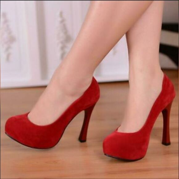 BRAND NEW SOFIA VERGARA BURGUNDY SUEDE HIGH HEEL PUMP SHOES - Picture 1 of 15